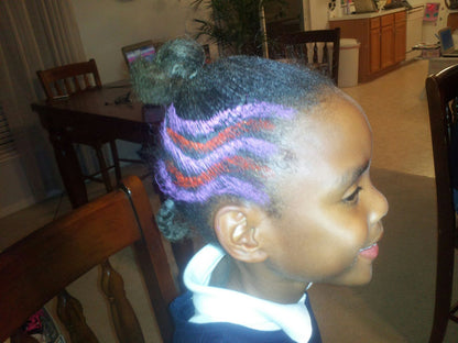 Purple Sparkle Funlights® Hairlights™ Color Stick with Gold Sparkle