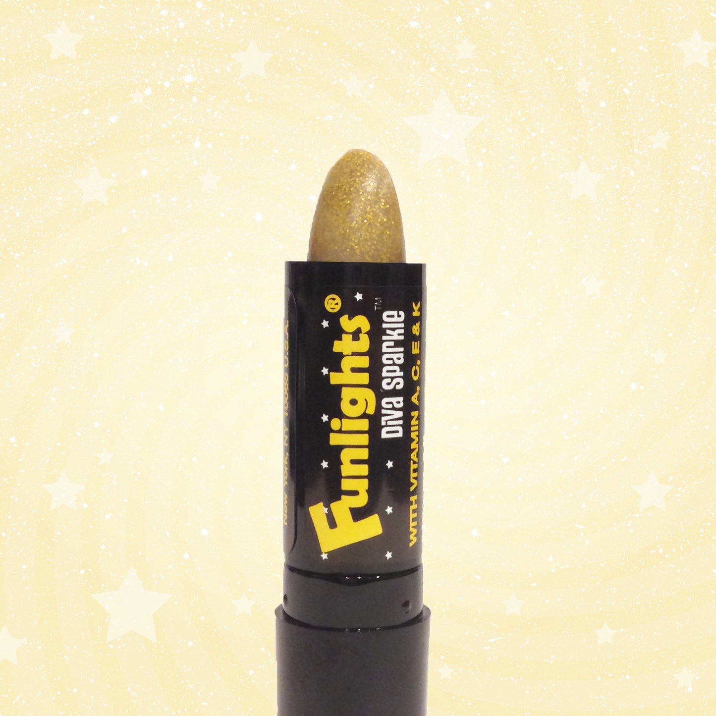 Funlights® Hairlights™ Diva Gold  Sparkle w/ Gold Sparkle Only Stick