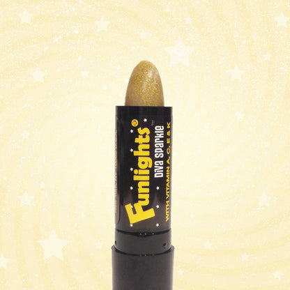 Funlights® Hairlights™ Diva Gold  Sparkle w/ Gold Sparkle Only Stick