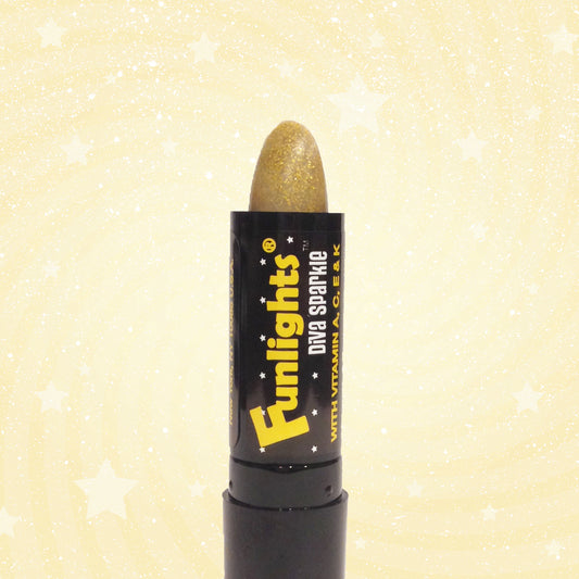 Funlights® Hairlights™ Diva Gold  Sparkle w/ Gold Sparkle Only Stick