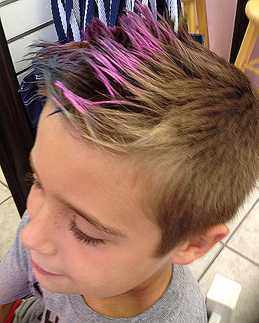 Pink Sparkle Funlights® Hairlights™ Color Stick with Gold Sparkle