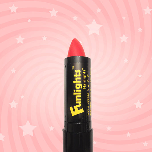 Red Sparkle Funlights® Hairlights™ Color Stick with Gold Sparkle